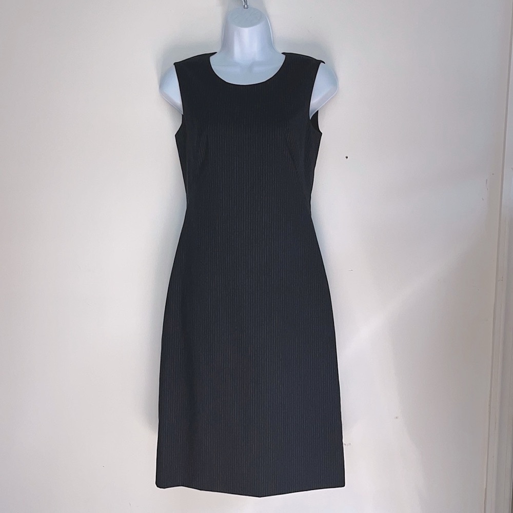 BOSS Hugo Boss Pinstripe, navy dress, size 2